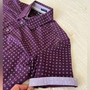 Buttercloth Icy Cotton Short Sleeve Button-Down Shirt